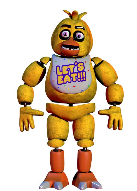 Her eyes are much bigger than they originally were. . Fnaf characters chica